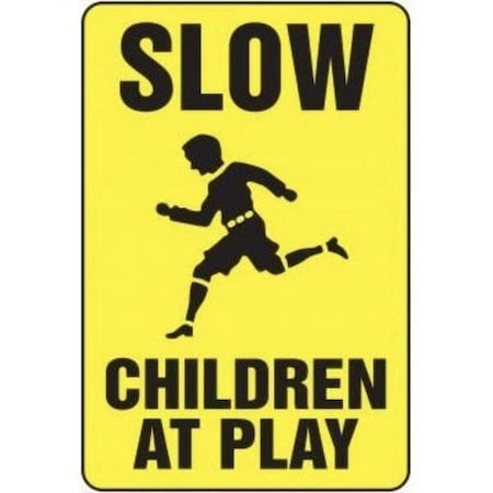 Accuform Safety Sign SLOW  CHILDREN AT PLAY MVHR547XT MVHR547XT